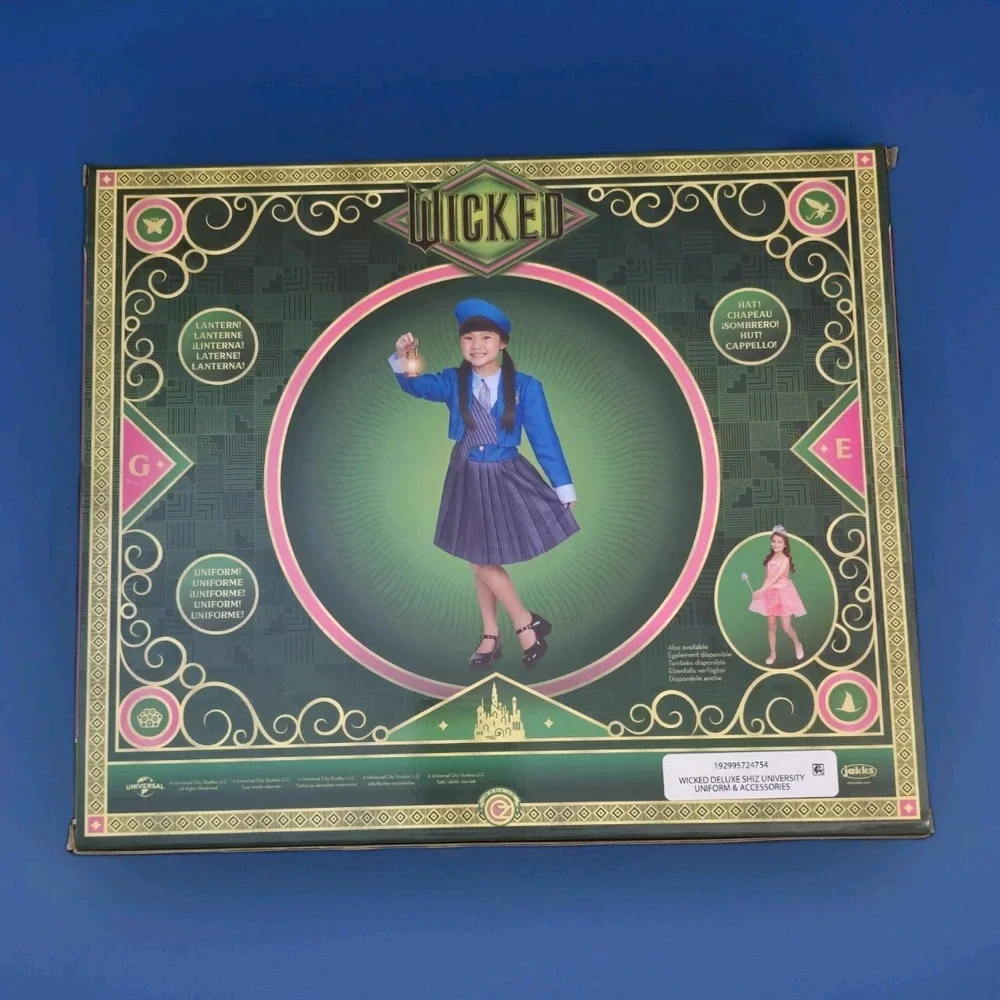 Universal's Wicked Deluxe Shiz University Uniform & Accessories Child Dress‎ Set